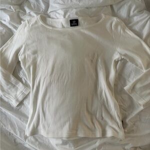 Versace white mid Sleeve Top